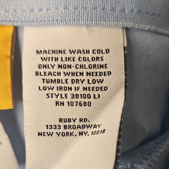 Ruby Rd. Soft Blue Women's Pants Size 14 - Picture 8 of 15